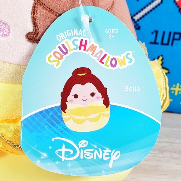 Squishmallow Beauty & The Beast Belle 7" UltraSoft Disney Pixar Movie Plush NWT - Picture 9 of 11